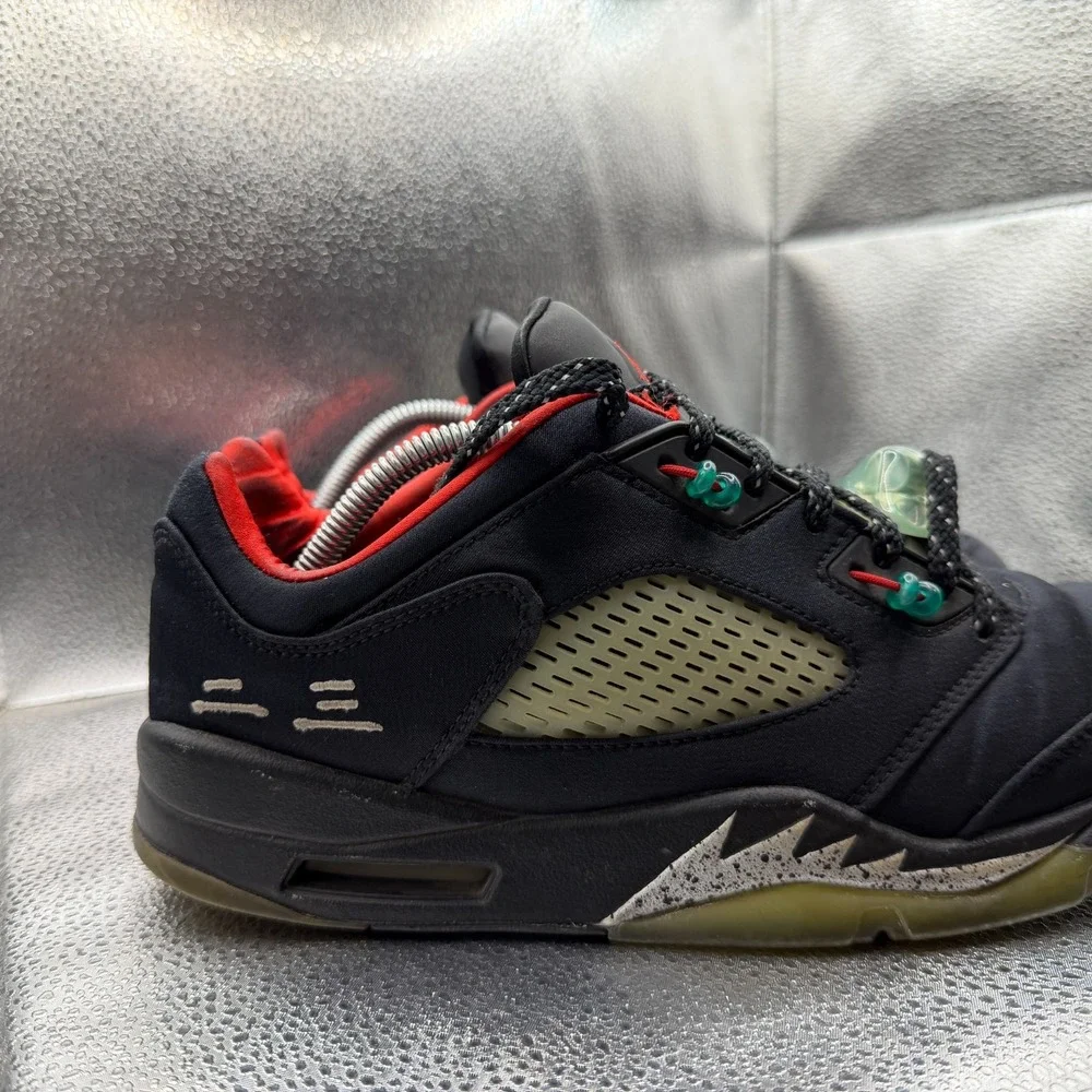 Size 10.5 Jordan 5 Low x Clot Anthracite Black Mens‎ Lace Up Sneakers DM4640-036